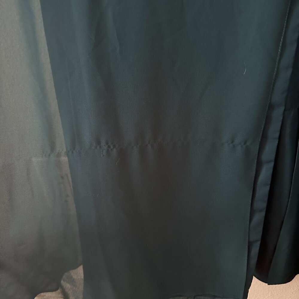 Jenny Yoo Collection Kayla Halter A-Line Teal Dark Green Maxi Dress 8 - Picture 7 of 10